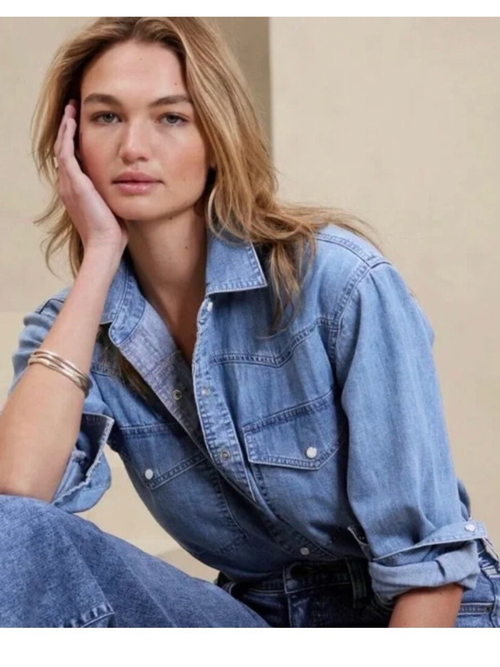 Classic Light Blue Women's Denim Jeans Banana Republic